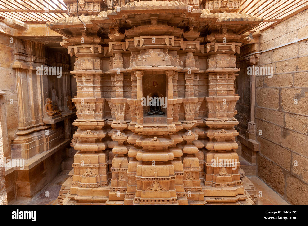 Chandraprabhu tempio Jain jaisalmer, Rajasthan, India Foto Stock