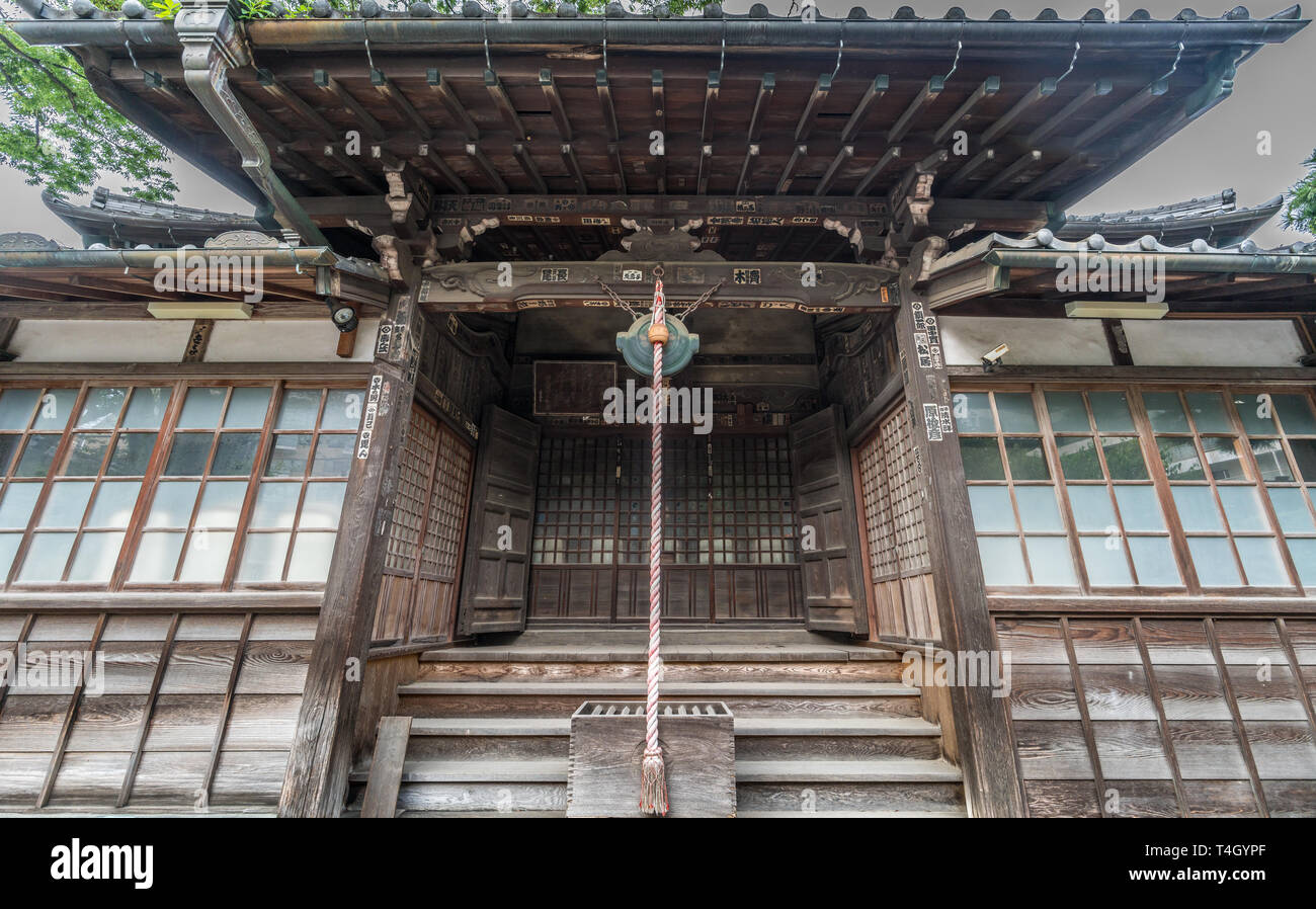 Tokyo, Giappone - 17 Agosto 2017 : Gyoranji o Suigetsu-in Gyoran-ji. Parte del Bando Sanjusankasho circuito di pellegrinaggio di 33 templi buddisti situato in T Foto Stock