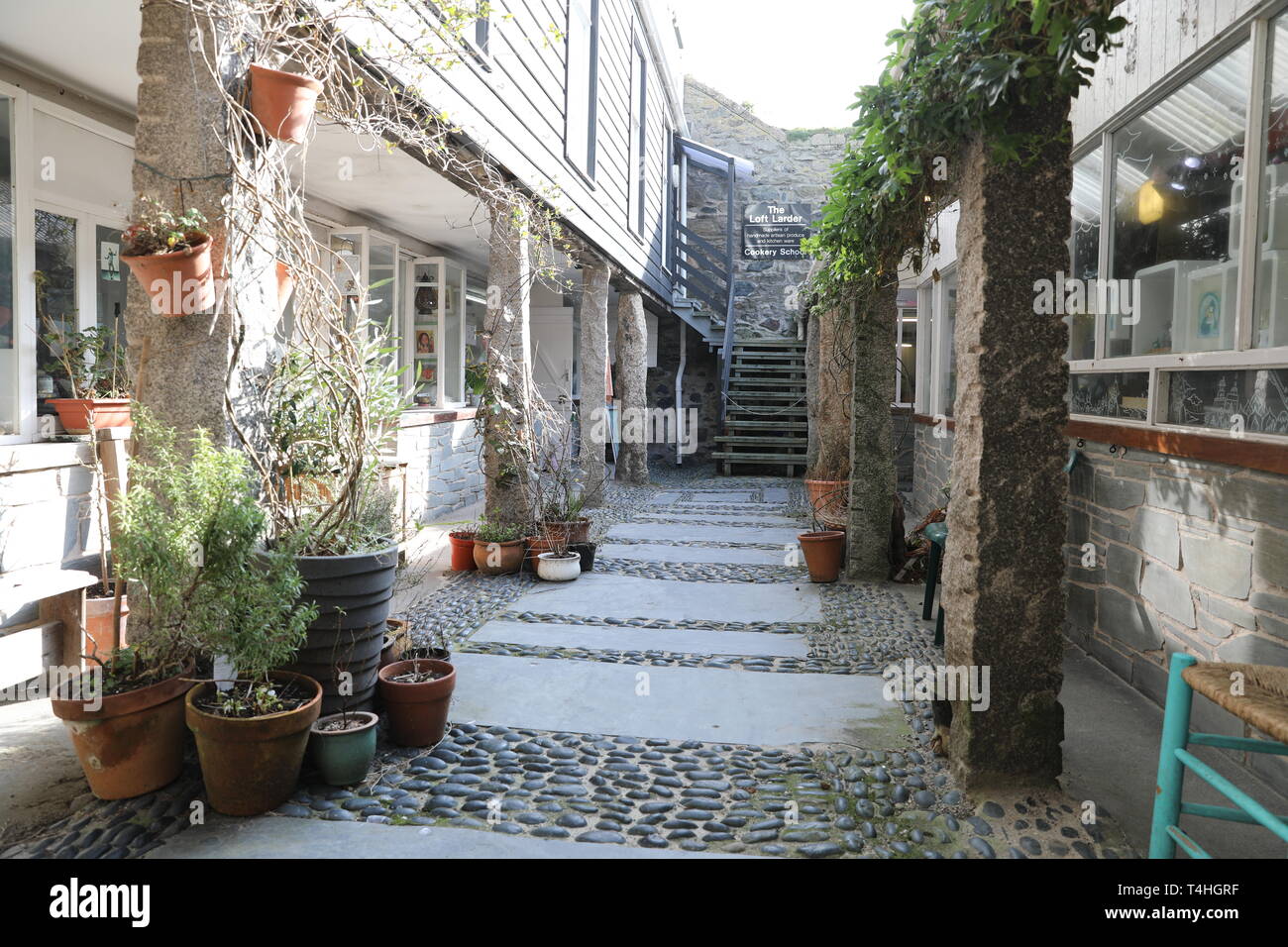 Il Sloop Craft Market in St Ives Cornwall Regno Unito Foto Stock