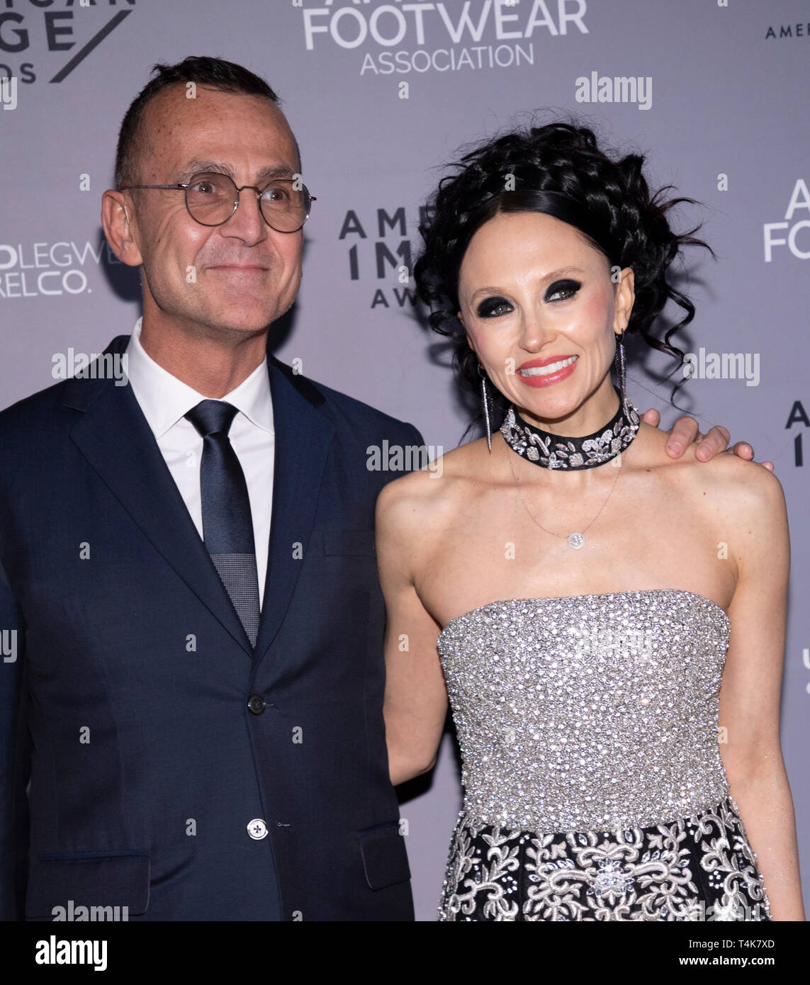 New York, Stati Uniti. Xv Apr, 2019. Steven Kolb e Stacey Bendet Eisner frequentare AAFA American Image Awards 2019 presso il Plaza, Manhattan Credito: Sam Aronov/Pacific Press/Alamy Live News Foto Stock