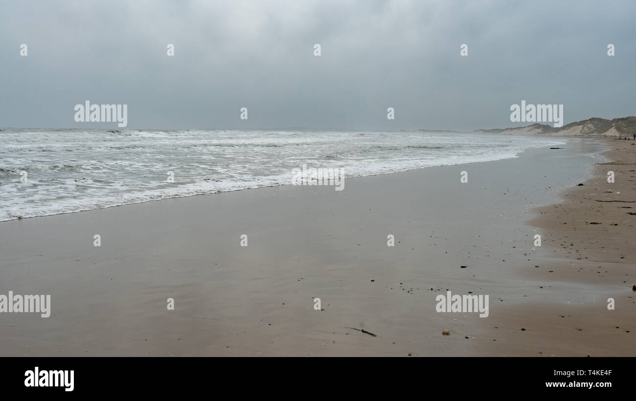 Spiaggia di Druridge Bay, Northumberland, Regno Unito Foto Stock
