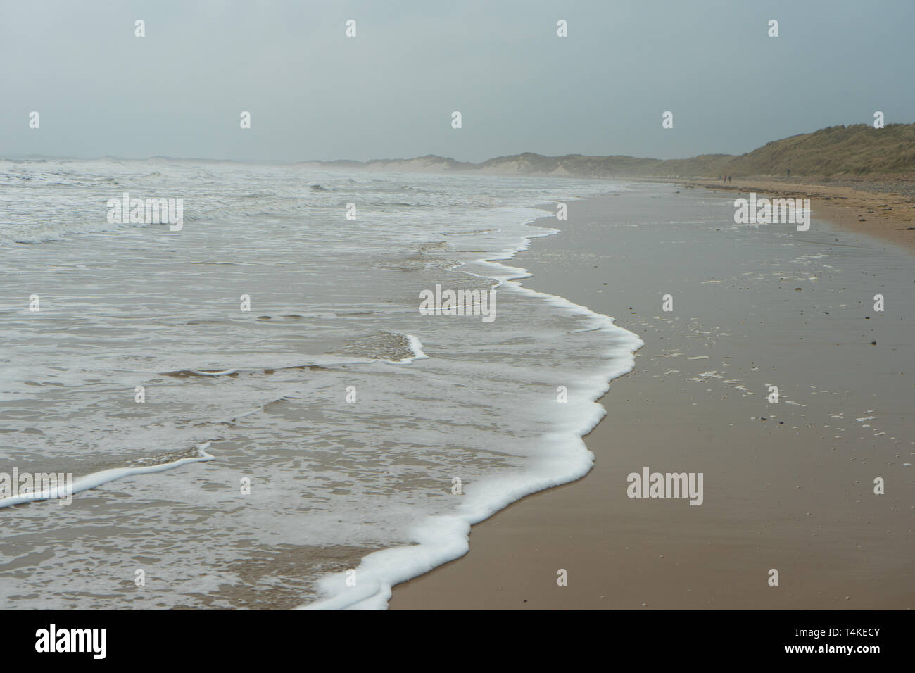 Spiaggia di Druridge Bay, Northumberland, Regno Unito Foto Stock