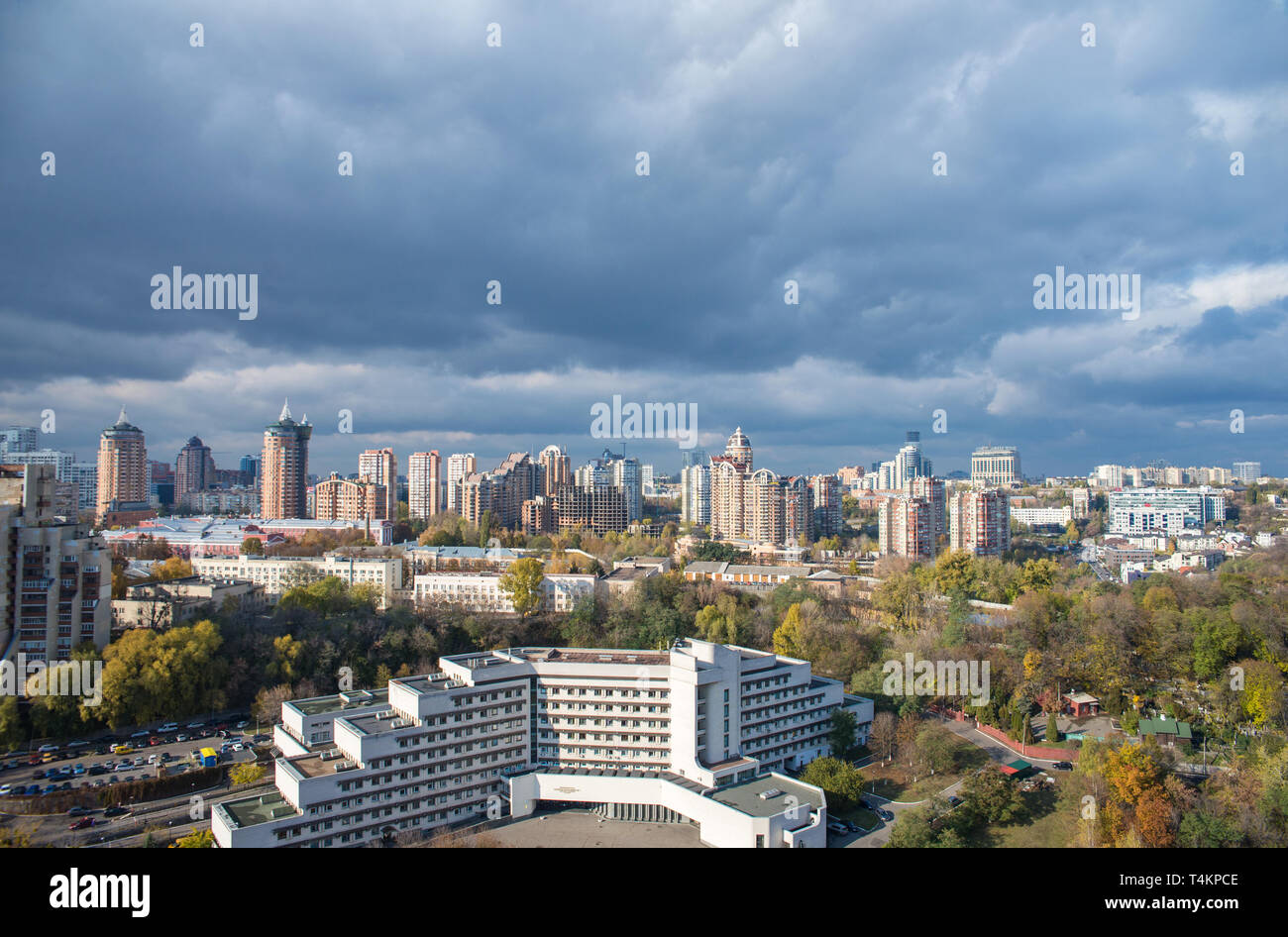 Vista da altezze di Kyiv Foto Stock