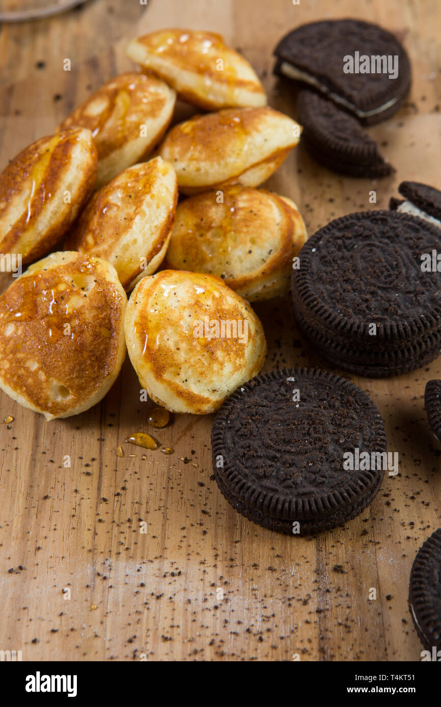 Mini Pancake Foto Stock