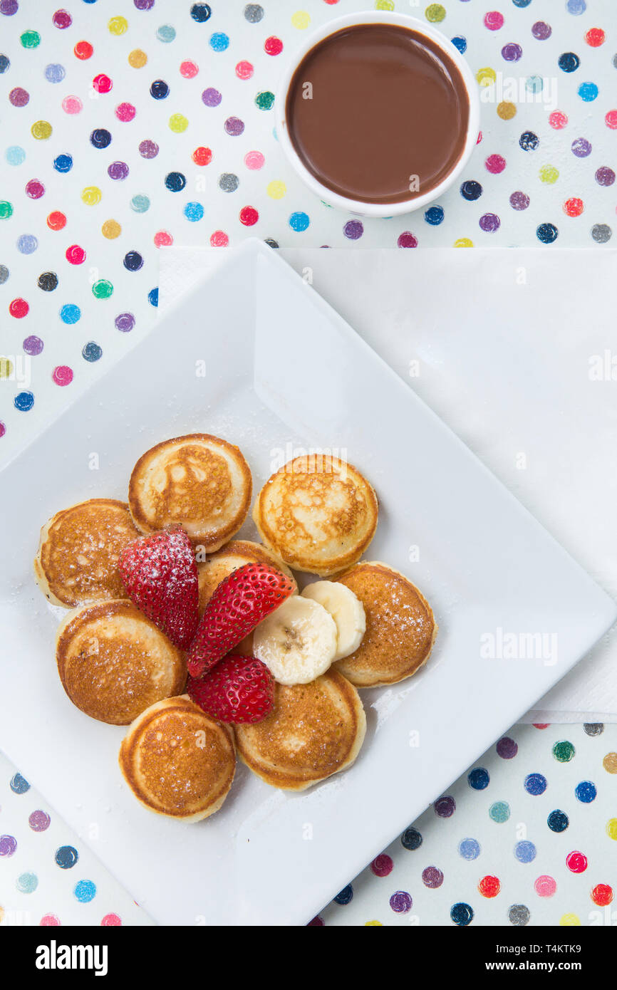 Mini Pancake Foto Stock