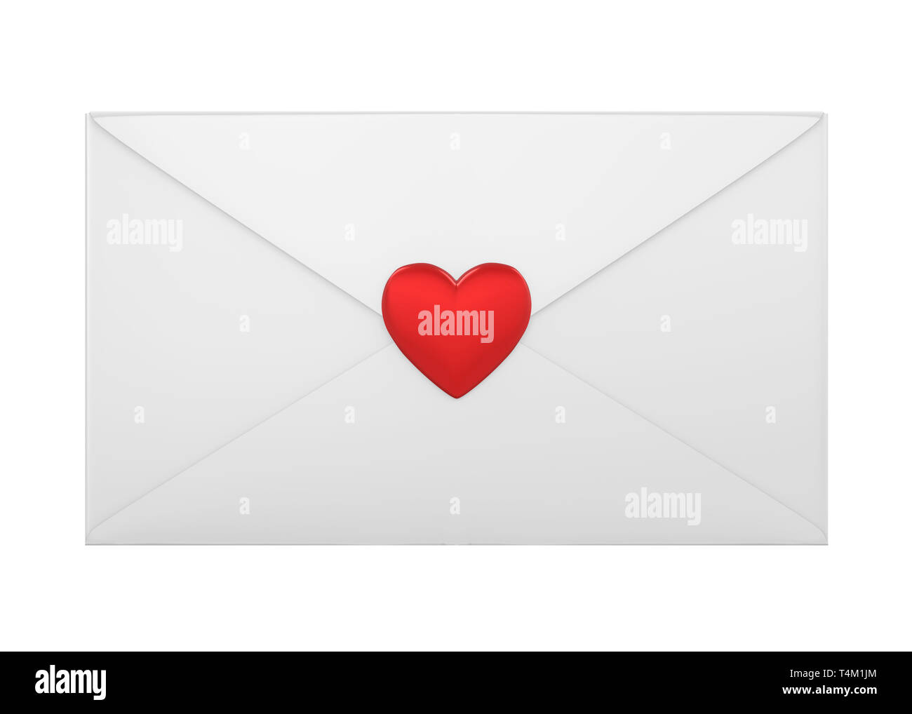 Amore Busta lettera isolata Foto Stock