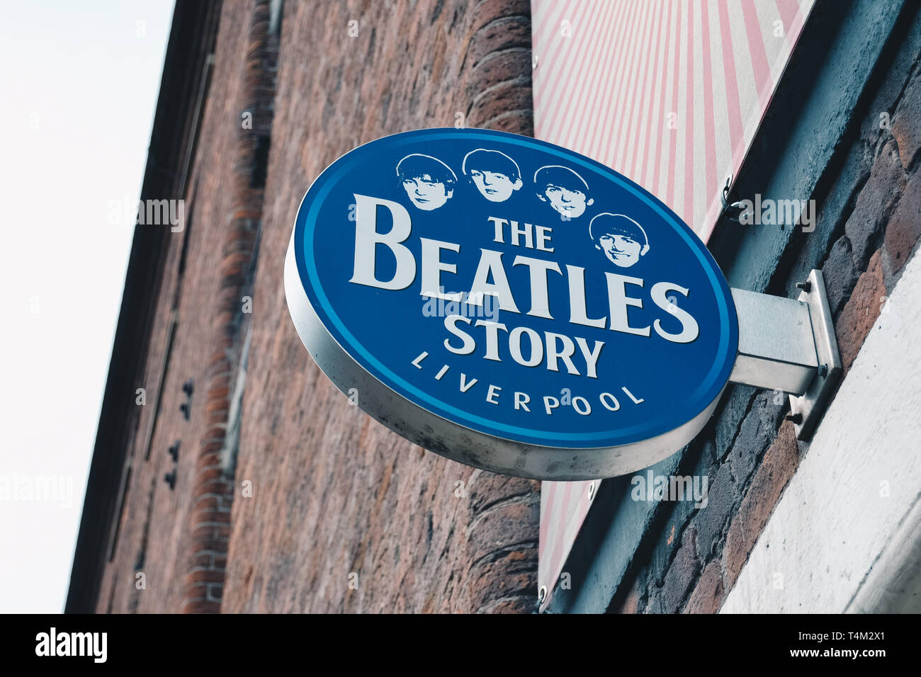 Il segno della storia dei Beatles Foto stock - Alamy