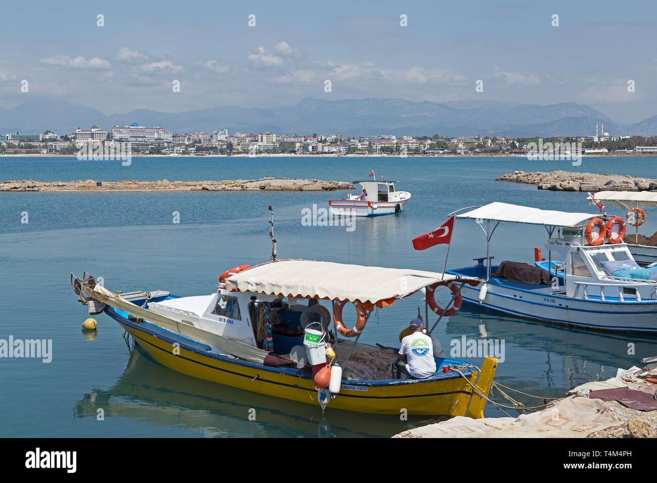 Harbour, laterale, Provincia di Antalya, Turchia Foto Stock