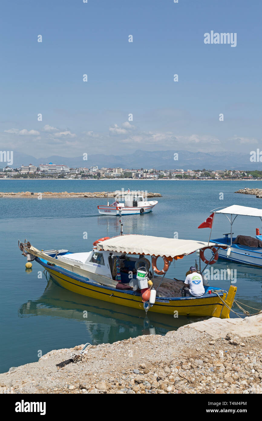 Harbour, laterale, Provincia di Antalya, Turchia Foto Stock