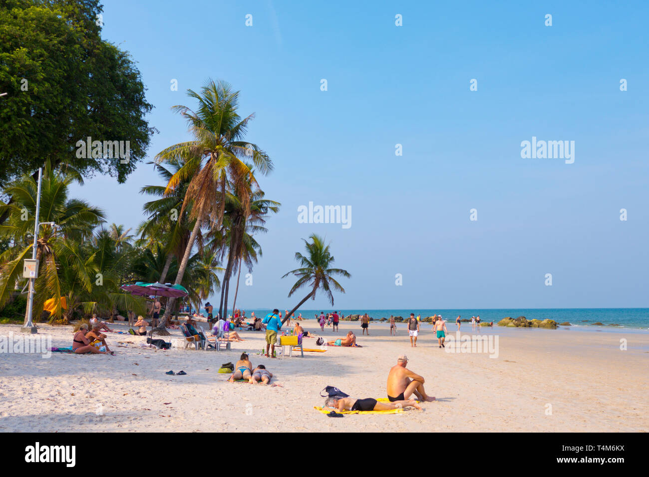 Spiaggia di Hua Hin, Thailandia Foto Stock