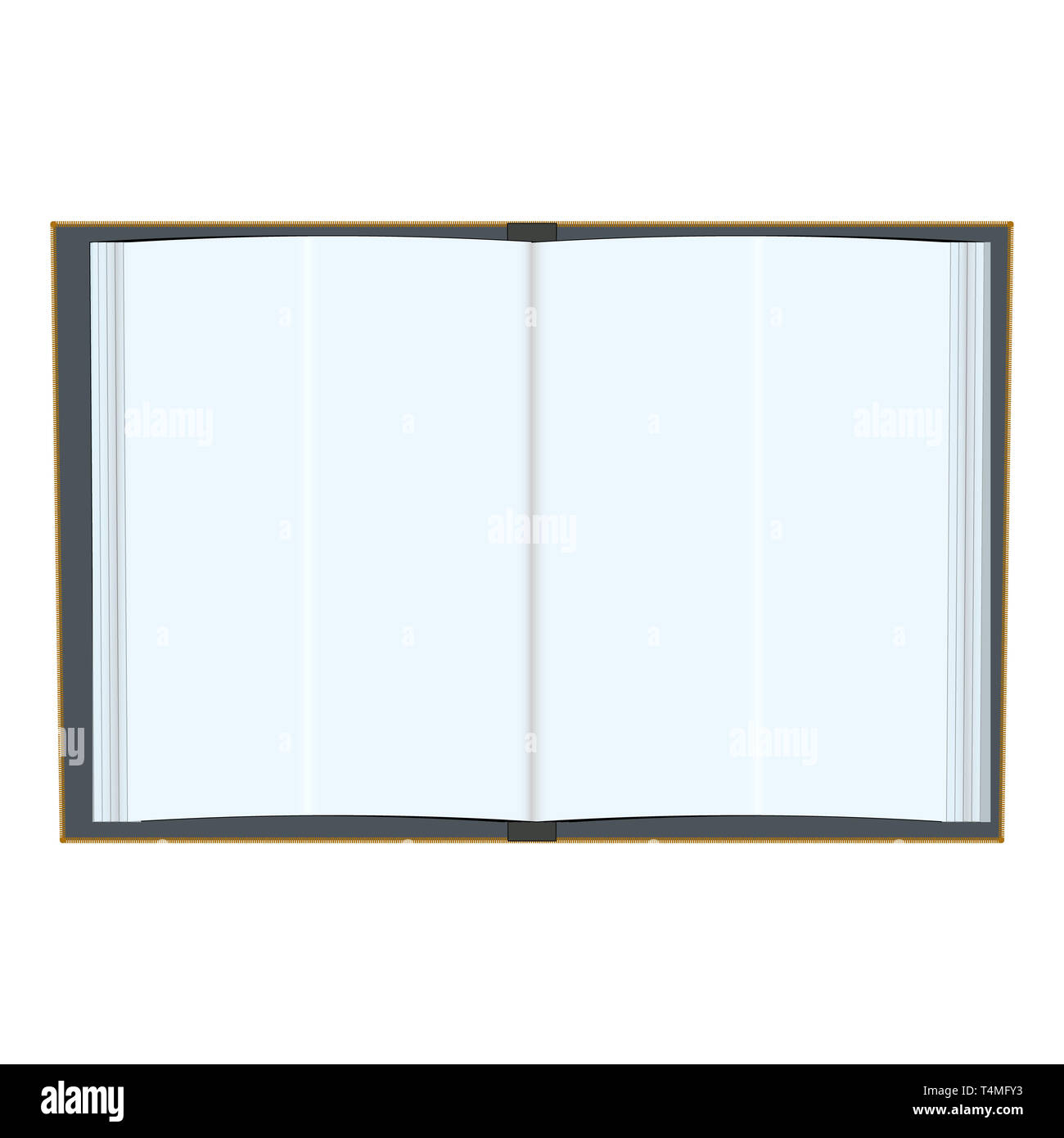 Prenota mock up ritratto con orientamento verticale. Realistiche le pagine di carta e il coperchio con le ombre. Modello vuoto di catalogo, brochure, magazine ufficiale Foto Stock