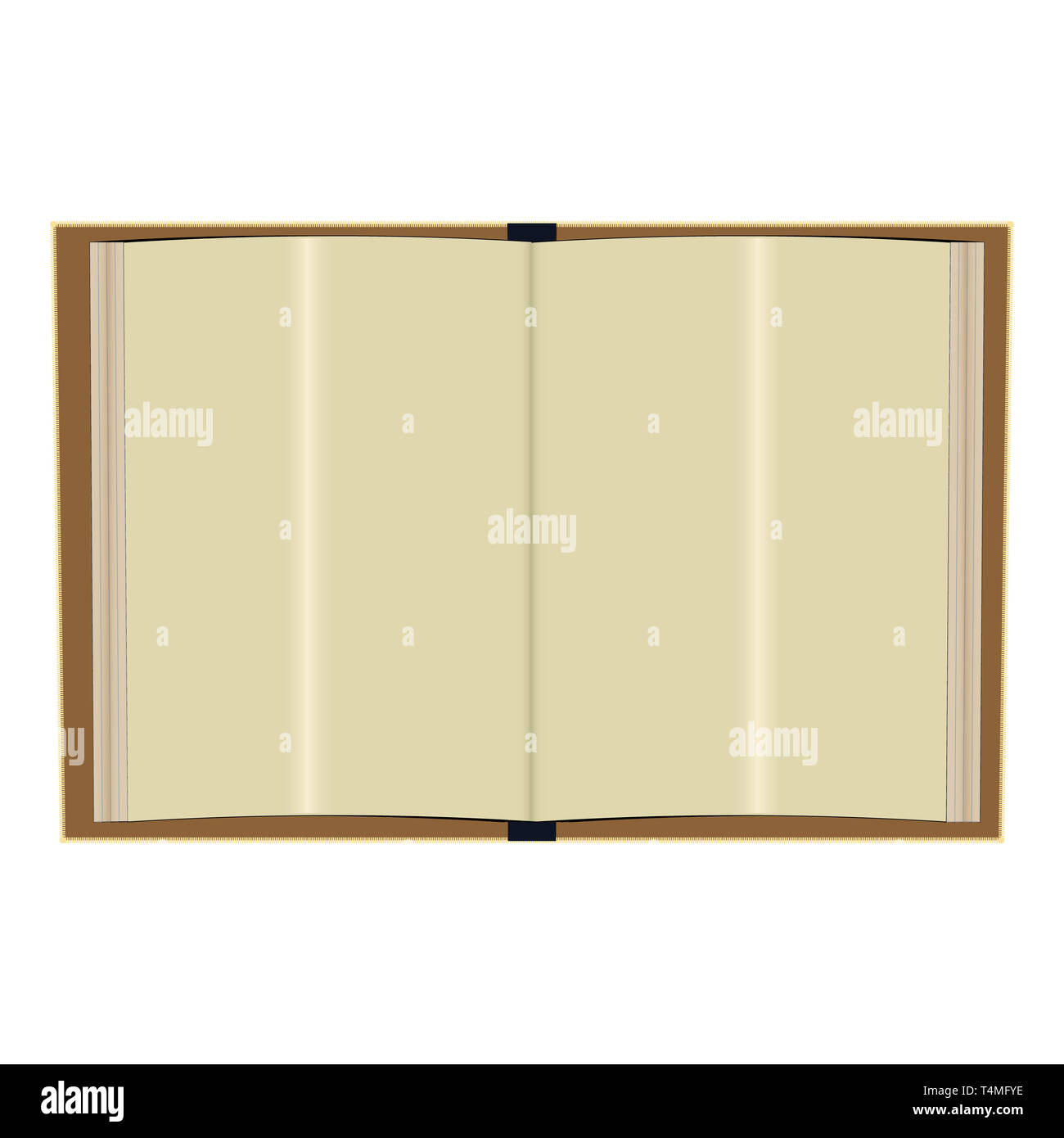 Prenota mock up ritratto con orientamento verticale. Realistiche le pagine di carta e il coperchio con le ombre. Modello vuoto di catalogo, brochure, magazine ufficiale Foto Stock