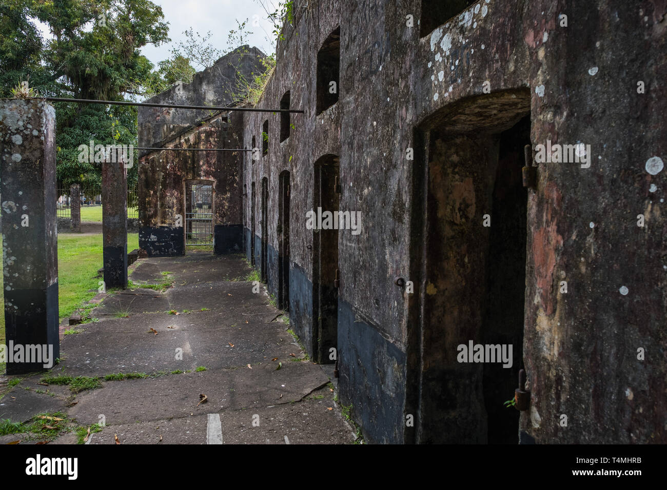 Prigione francese in Guiana, Guyana, Saint-Laurent-du-Maroni, Francia Foto Stock