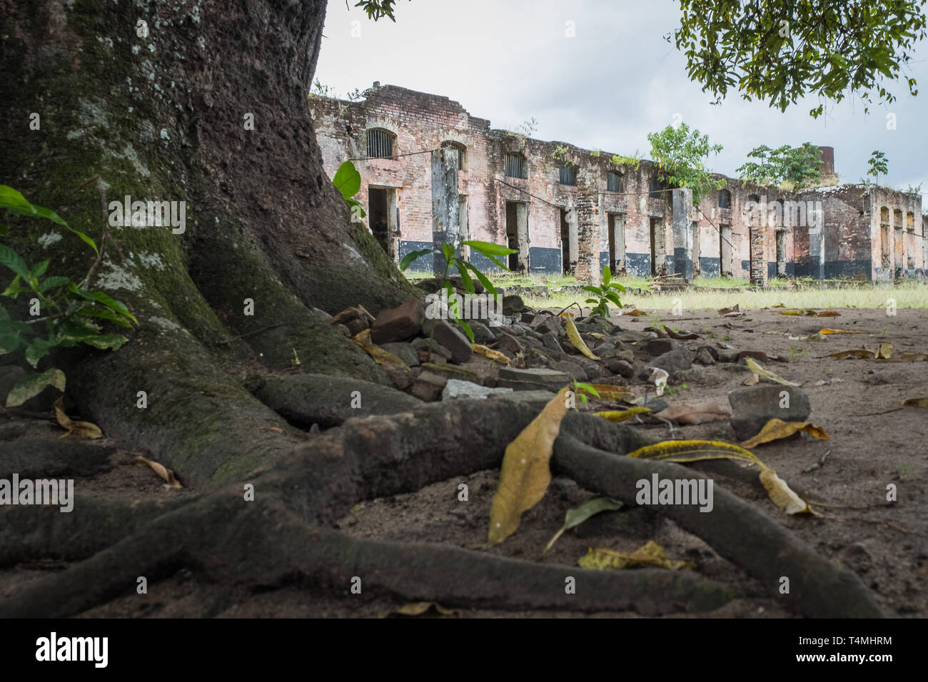 Prigione francese in Guiana, Guyana, Saint-Laurent-du-Maroni, Francia Foto Stock