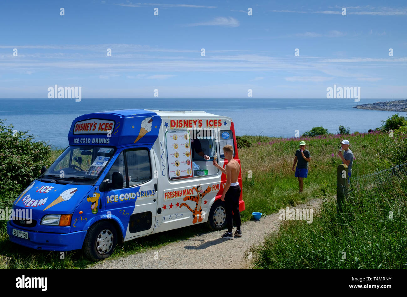 furgone del gelato Foto Stock