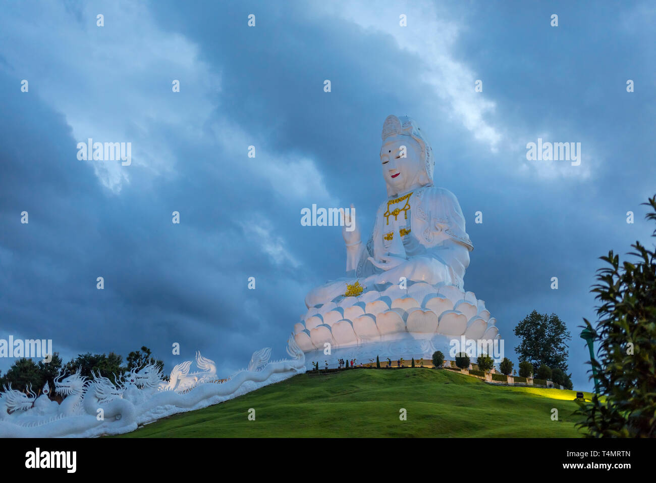 Wat Huay Pla Kang Tempio (tempio Cinese) Chiang Rai, Thailandia Foto Stock