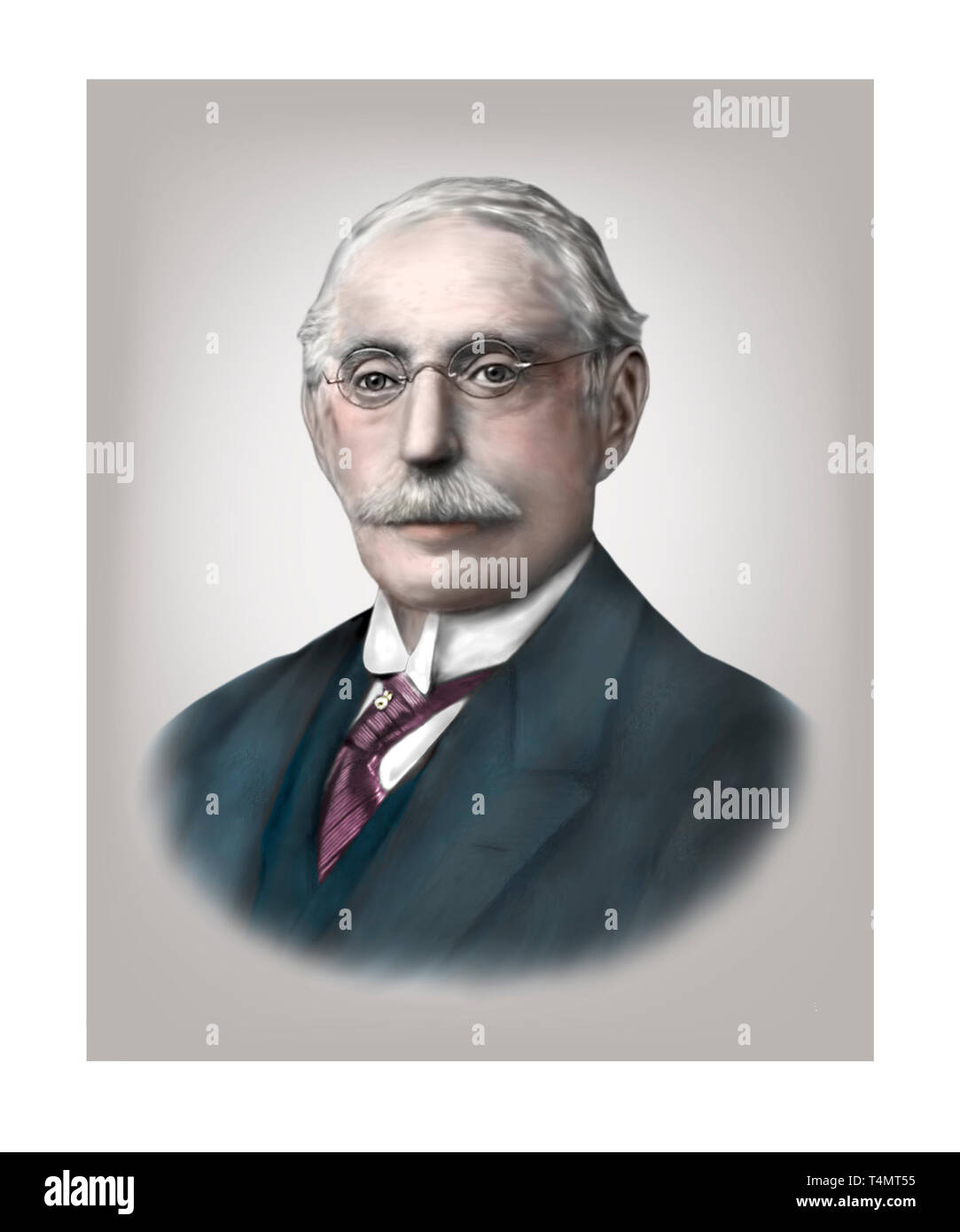 Charles Algernon Parsons 1854-1931 Anglo Irish Engineer Foto Stock