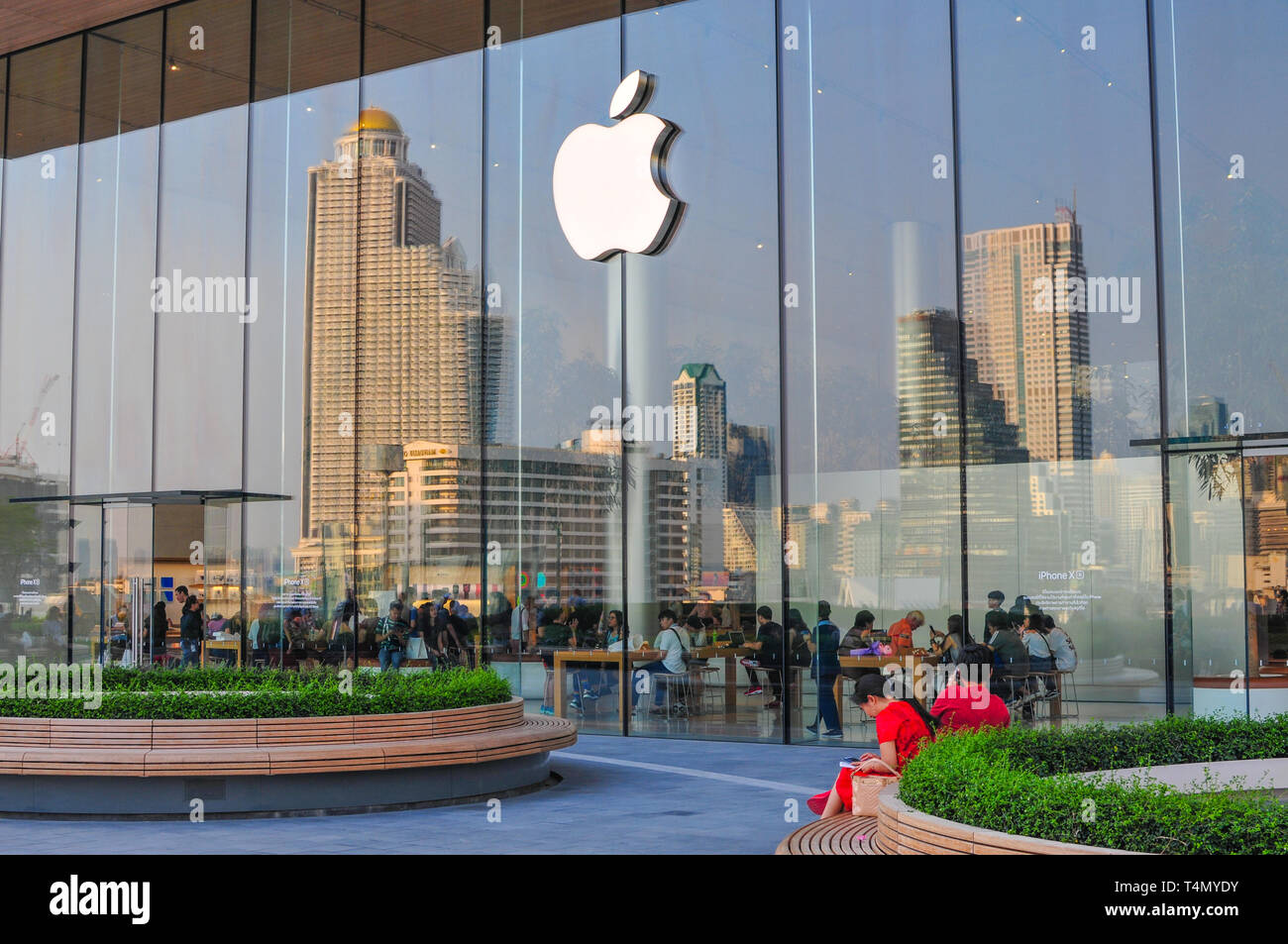 Negozio Apple a Bangkok Thailandia Foto Stock