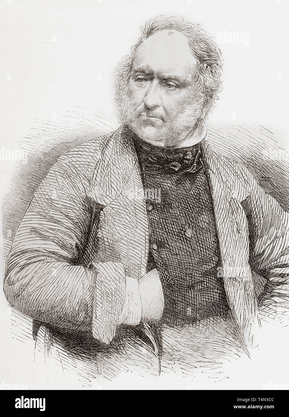 John Frederick Herring Suor, 1795 - 1865, aka John Frederick Herring I. pittore inglese, sign maker e cocchiere. Dal Illustrated London News, pubblicato 1865. Foto Stock