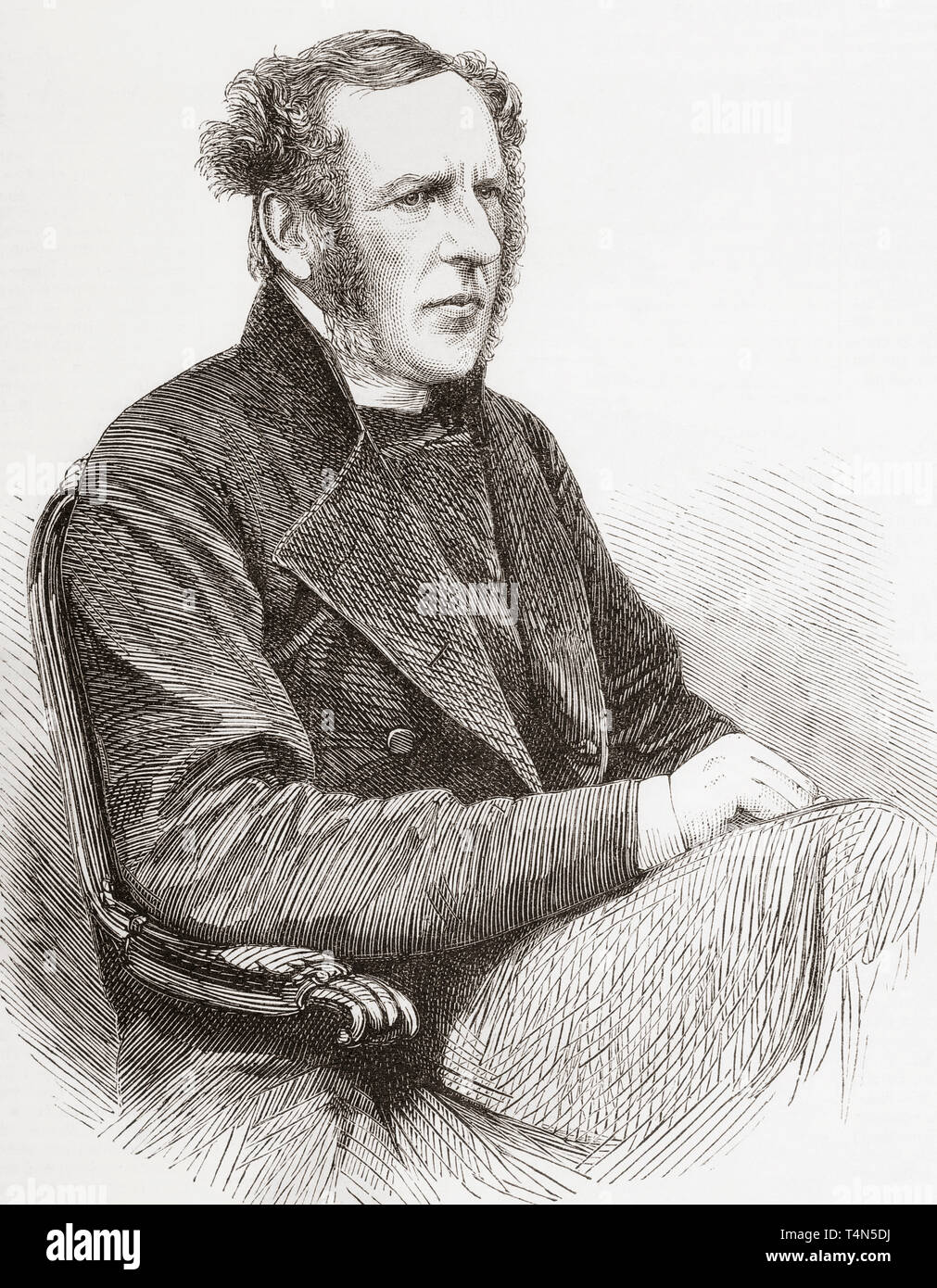 John Thomas Pelham, 1811 - 1894. British ecclesiastico inglese. Dal Illustrated London News, pubblicato 1865. Foto Stock