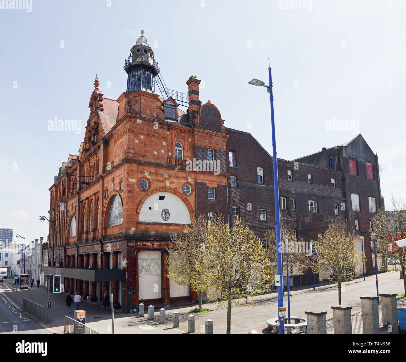 Palace Theatre, Union Street, Plymouth sui rischi al registro. Edificio in stile vittoriano. Ex Accademia nightclub. Da Ocean City Attrazioni bus aperti Foto Stock