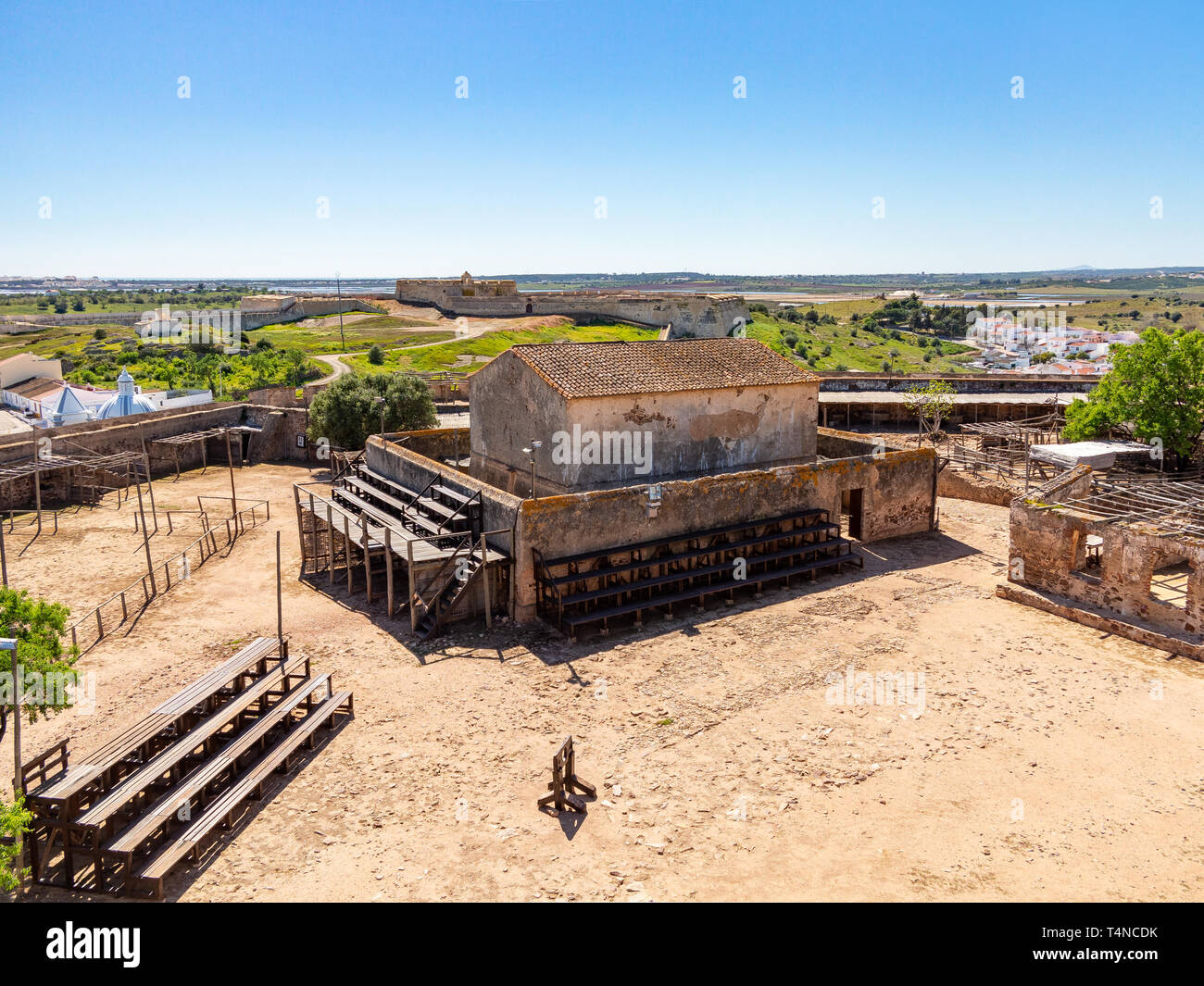 Interior do Castelo de Castro Marim, Algarve, PORTOGALLO Foto Stock