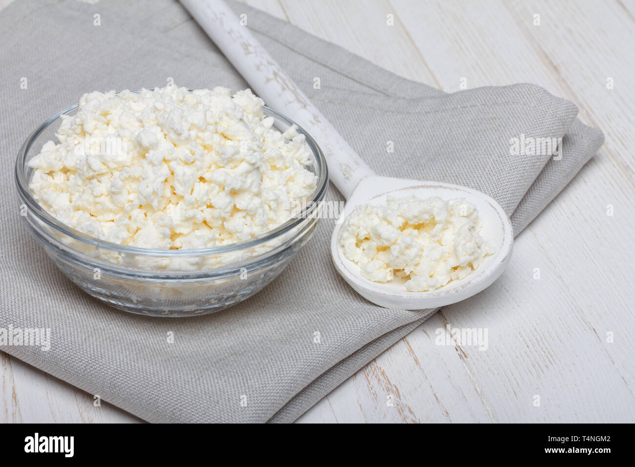 Cottage cheese Foto Stock