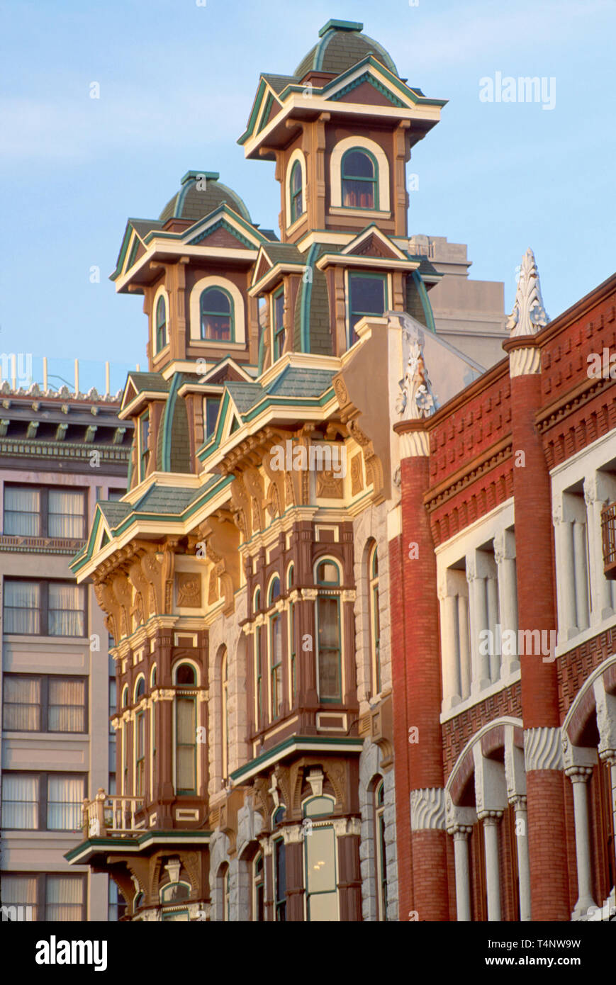 California San Diego Gaslamp Quarter Bank of Commerce, costruito 1888 5th Street architettura vittoriana CA175, CA175 Foto Stock