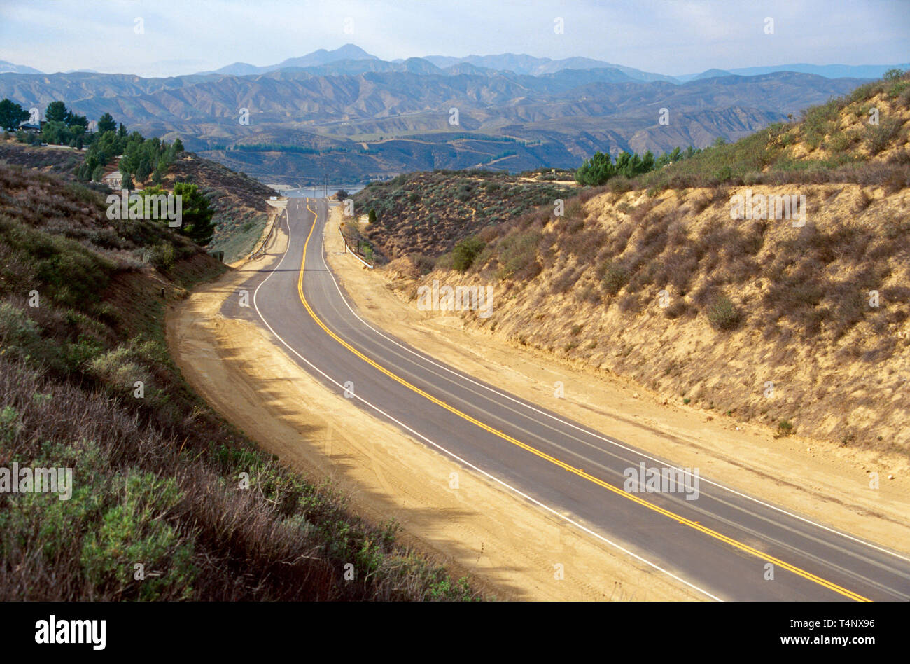 California,California meridionale,Pacifico,Santa Clarita,Angeles National Forest,Lake Hughes Road,High Desert,Vicino Castaic Lake state Recreation Area,CA23 Foto Stock