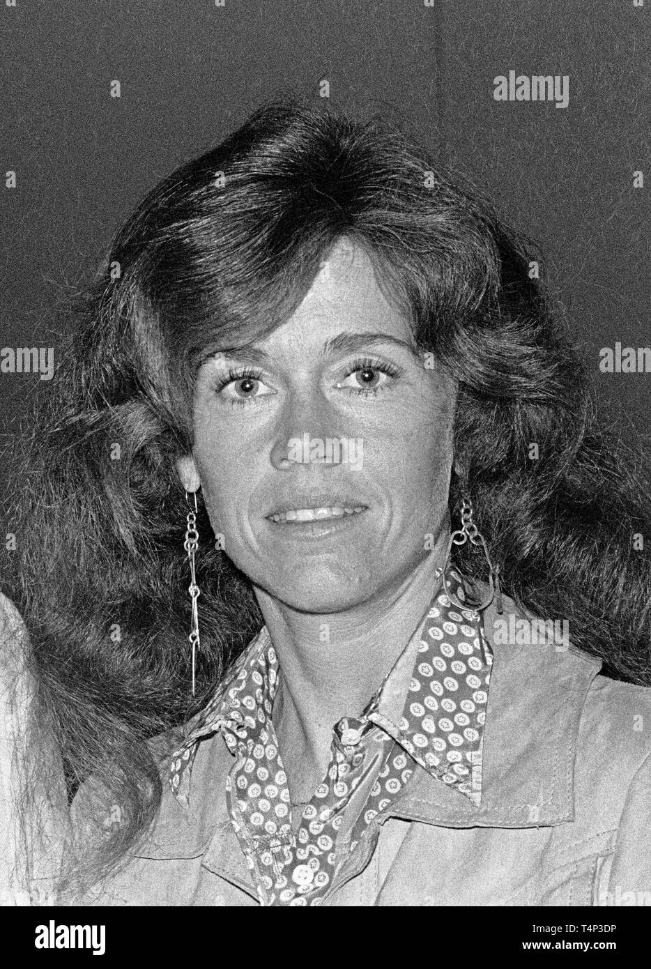 Attrice, Jane Fonda, Ottobre 17, 1977, California Foto Stock