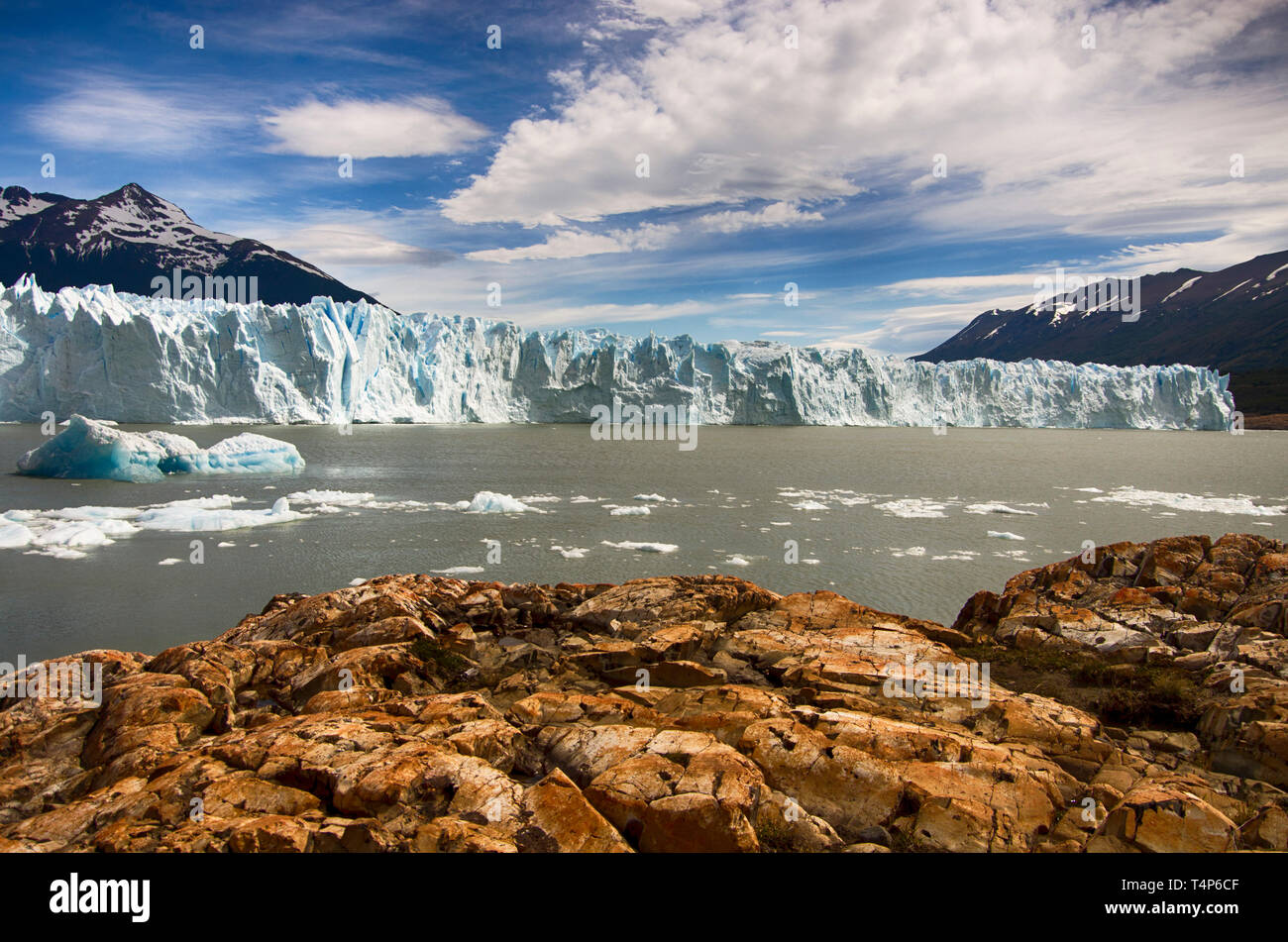 Ghiacciaio Perito Moreno, El Calafate, Patagonia, Argentina Foto Stock