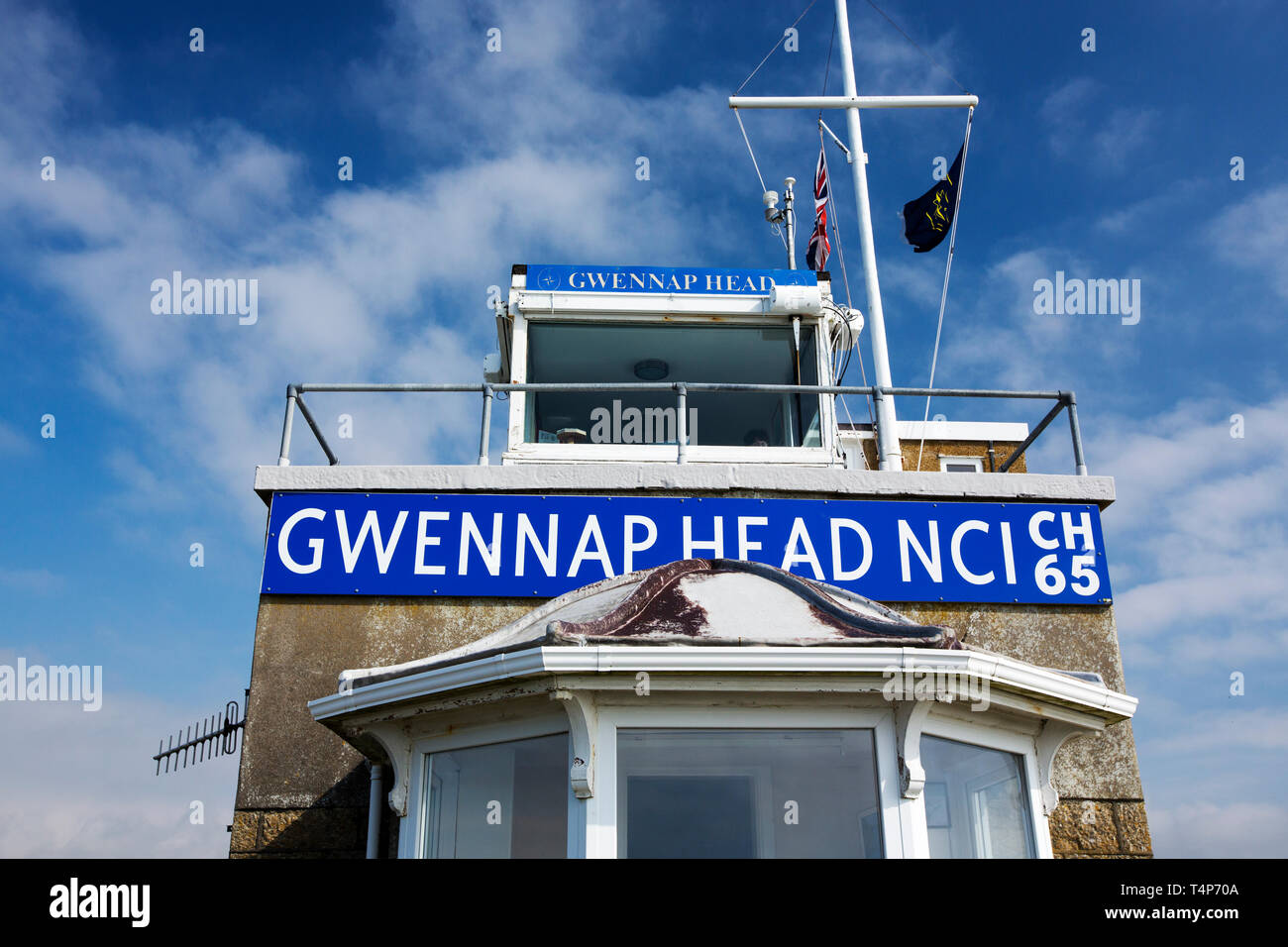 La vedetta coastwatch stazione a testa Gwennap, Cornwall, Regno Unito. Foto Stock