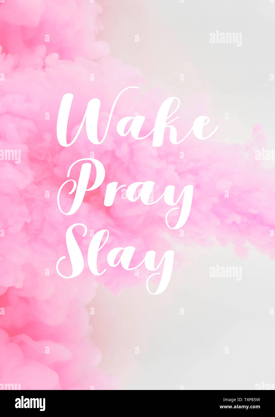 Wake pregare uccidere. Motivazionale poster preventivo tipografia. Foto Stock
