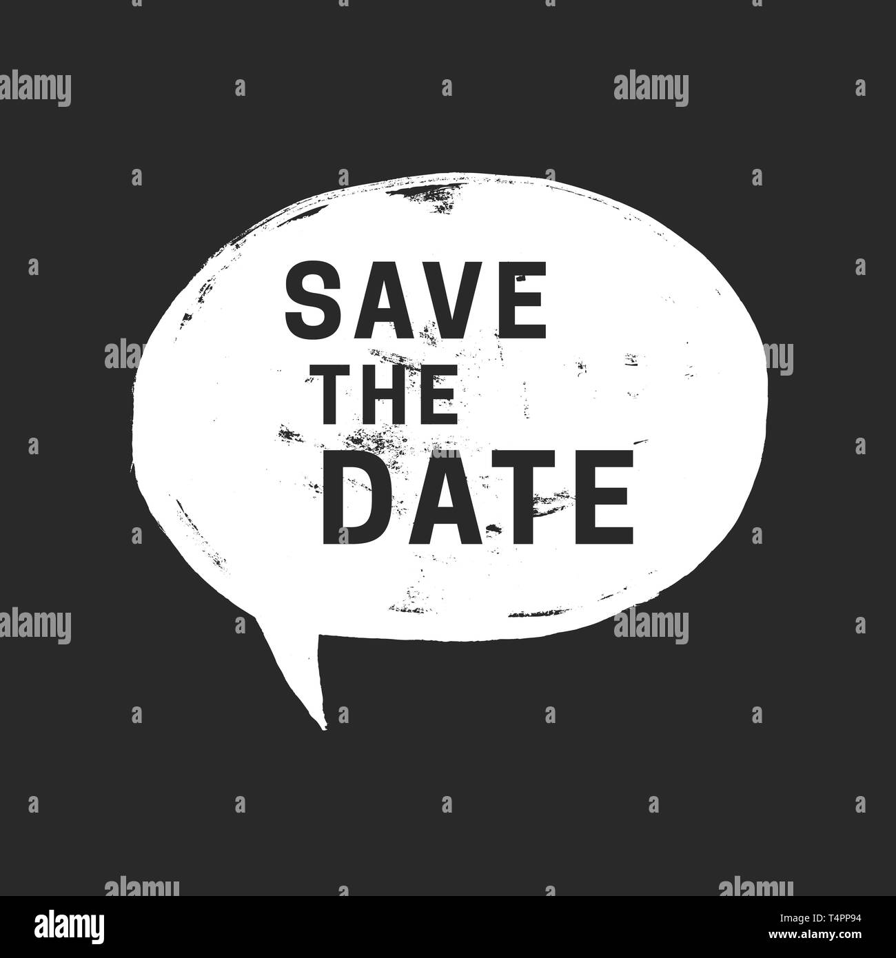 Grunge parlare bolla. Illustrazione Vettoriale