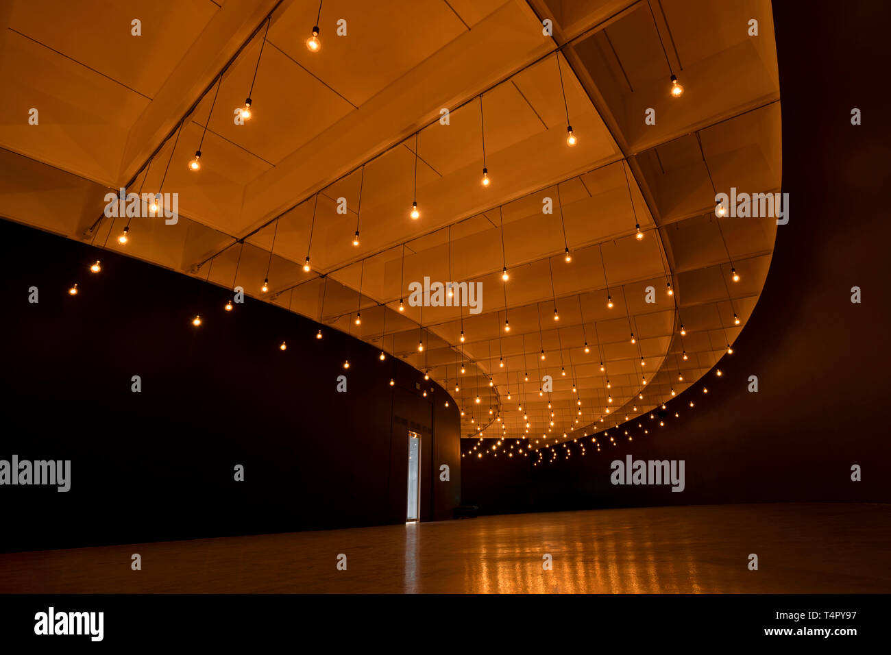 Impulso di Rafael Lozano-Hemmer nel Museo Hirshhorn, Washington D.C. Foto Stock