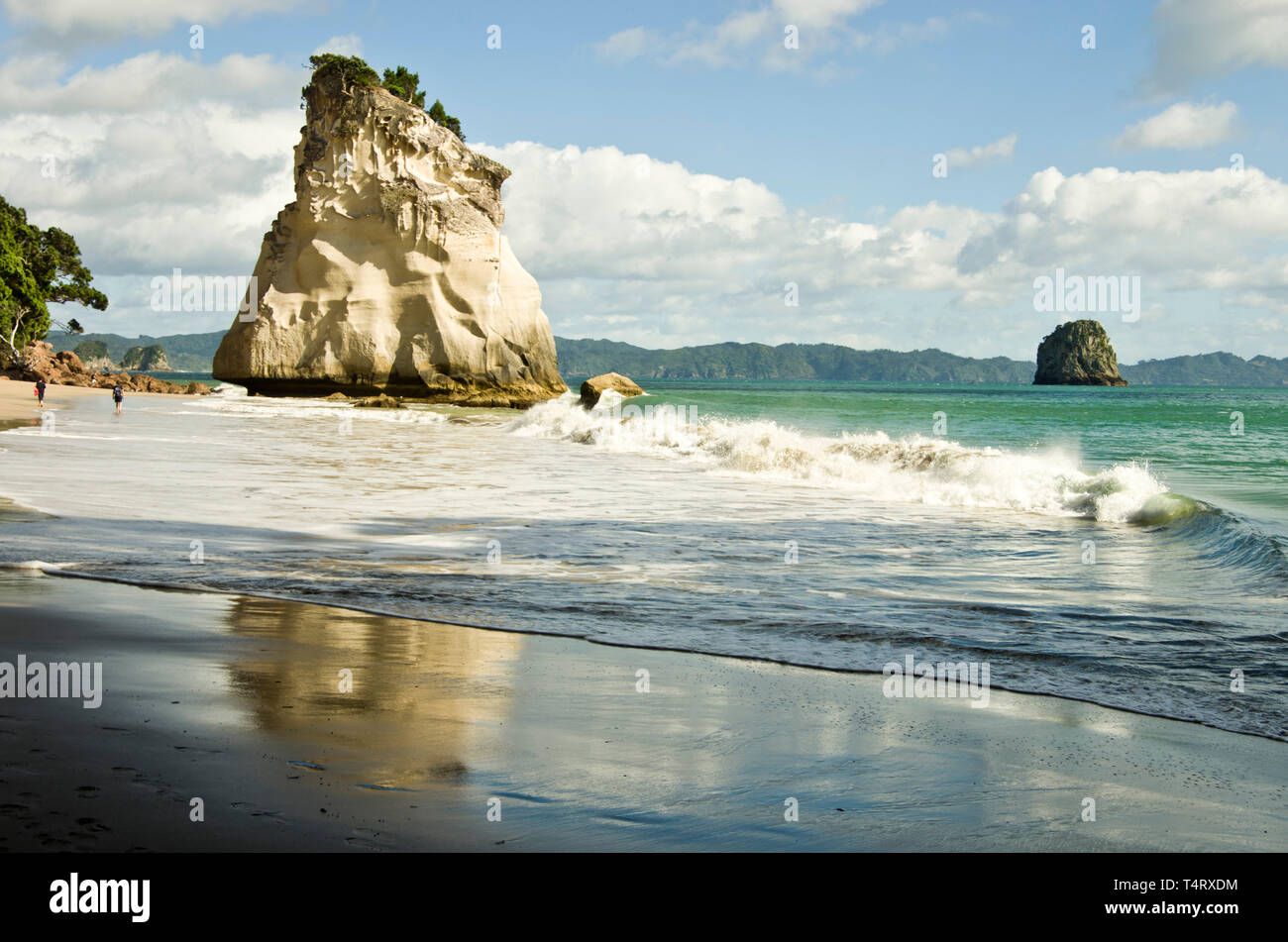 Cove della cattedrale, Coromandel, Nuova Zelanda Foto Stock