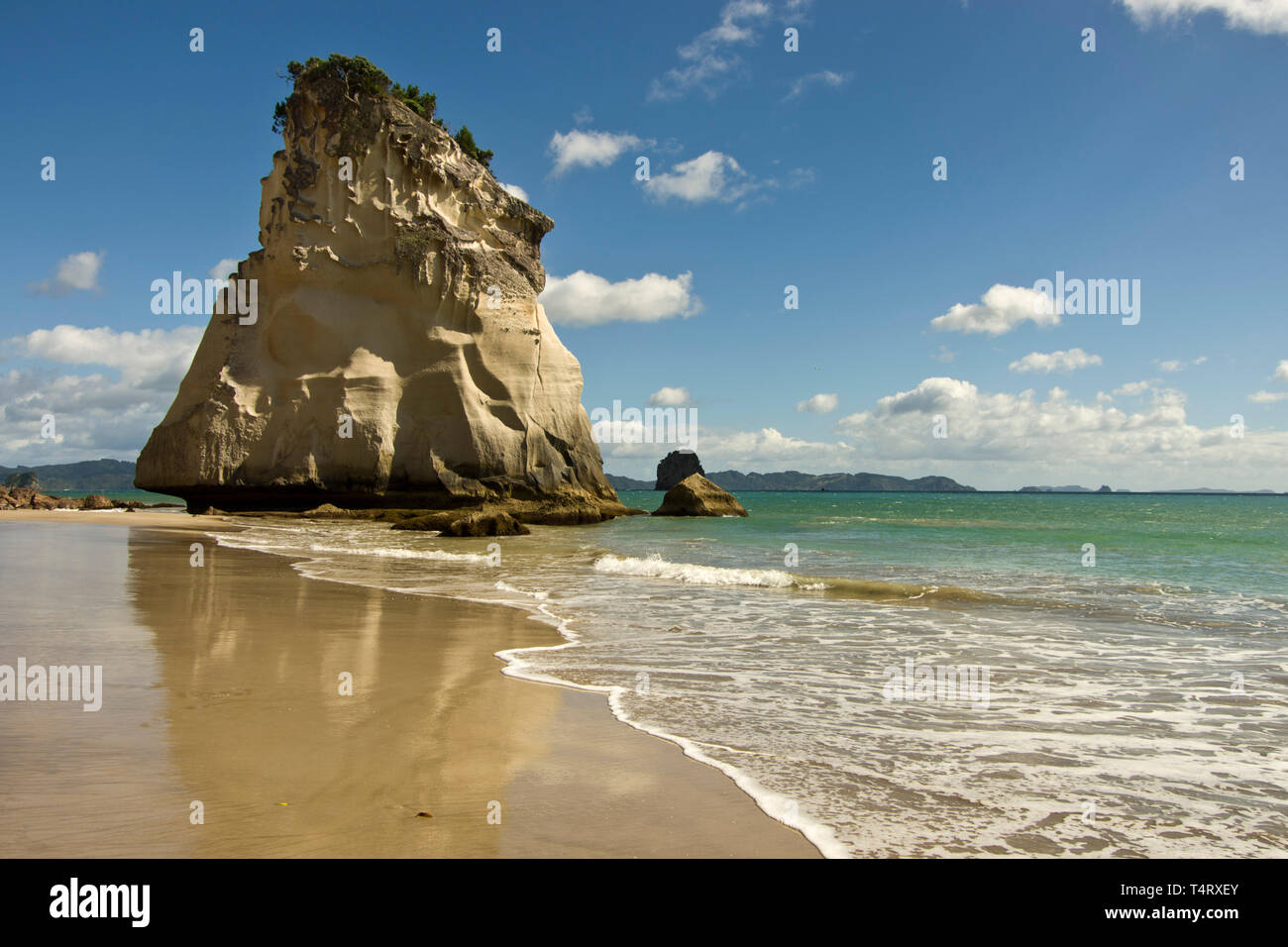 Cove della cattedrale, Coromandel, Nuova Zelanda Foto Stock