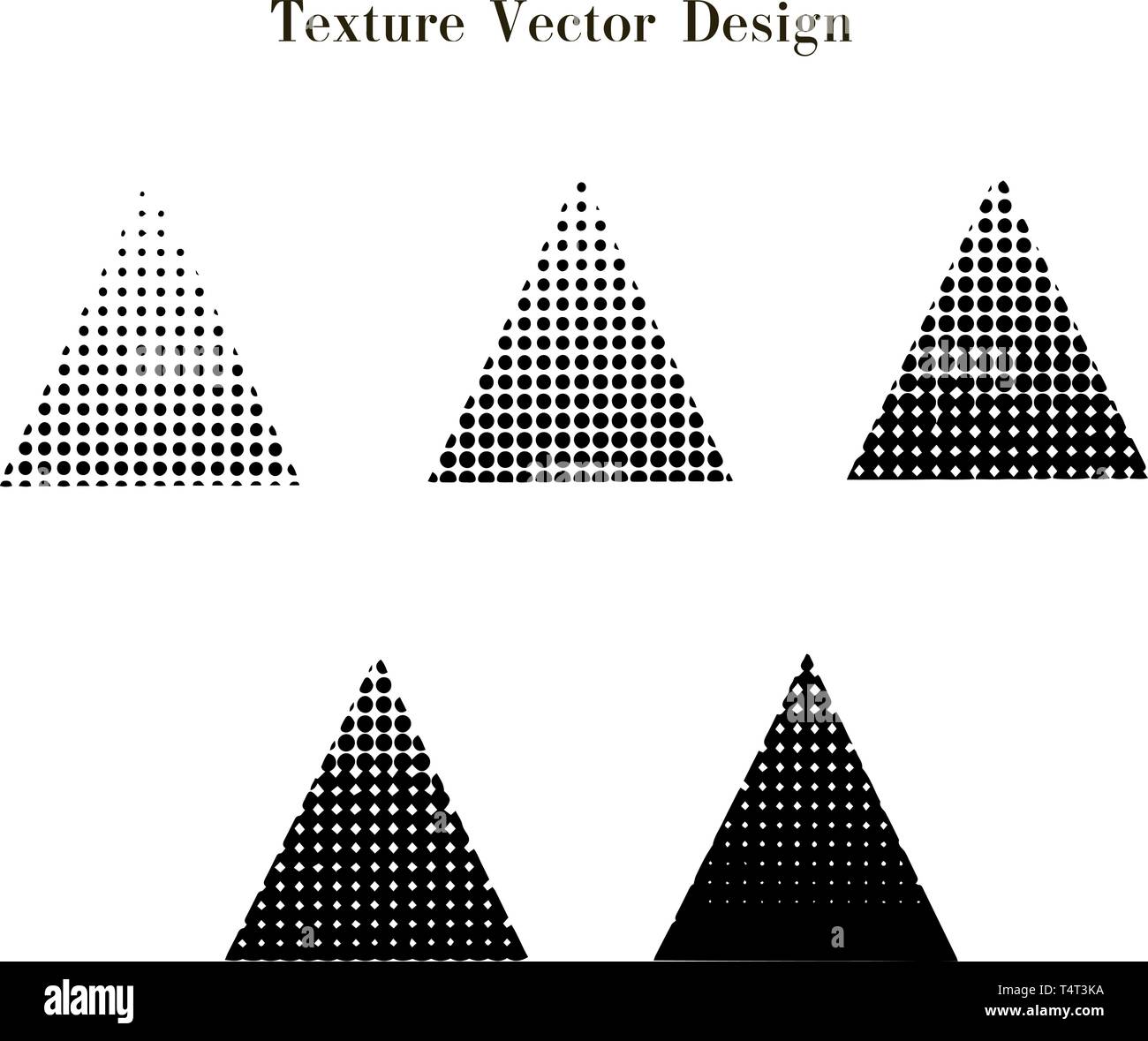 Cinque logo triangolo. vettore clip art. Il logo di trend Illustrazione Vettoriale