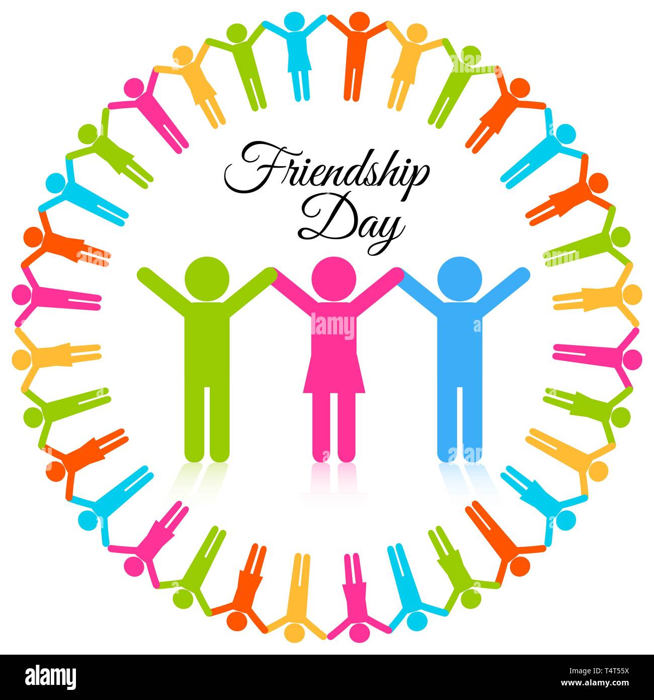 Amicizia day icona vettore Illustrazione Vettoriale