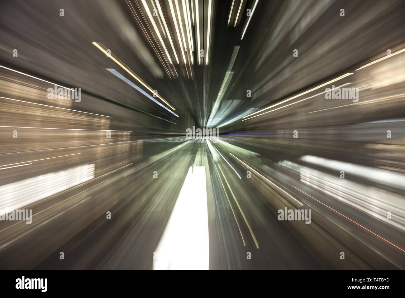 Luce arte, effetto di zoom, Germania, Europa Foto Stock
