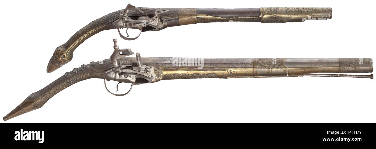 Piccole armi, pistole, flintlock pistola, Additional-Rights-Clearance-Info-Not-Available Foto Stock