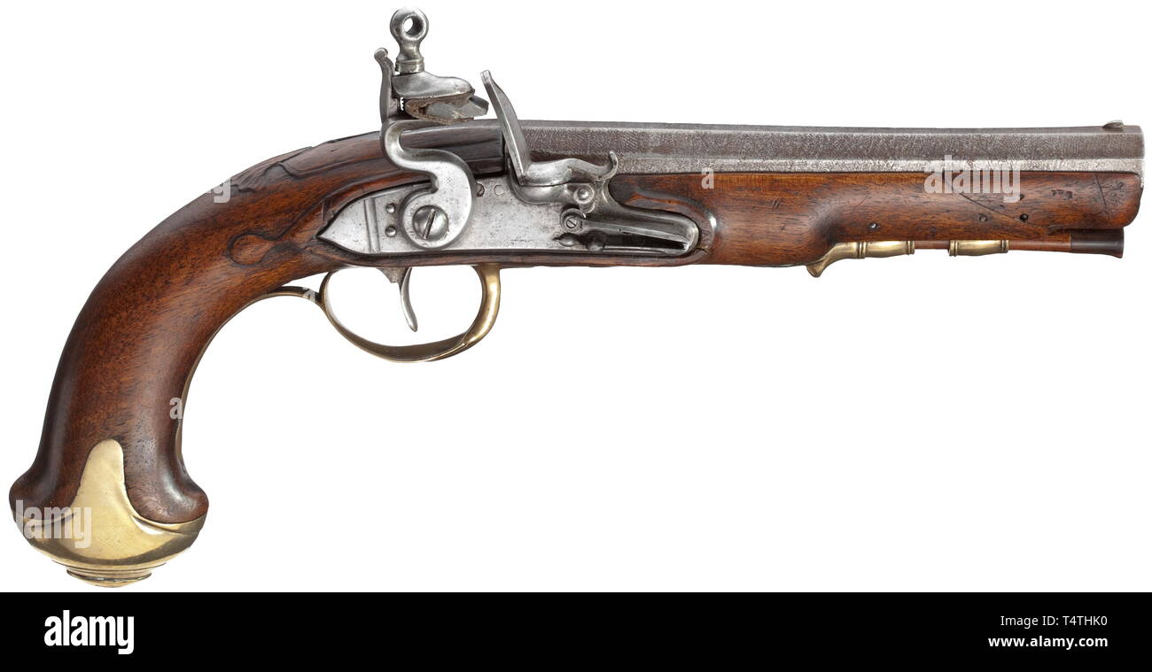 Piccole armi, pistole, flintlock pistol, Tedesco, circa 1820, Additional-Rights-Clearance-Info-Not-Available Foto Stock