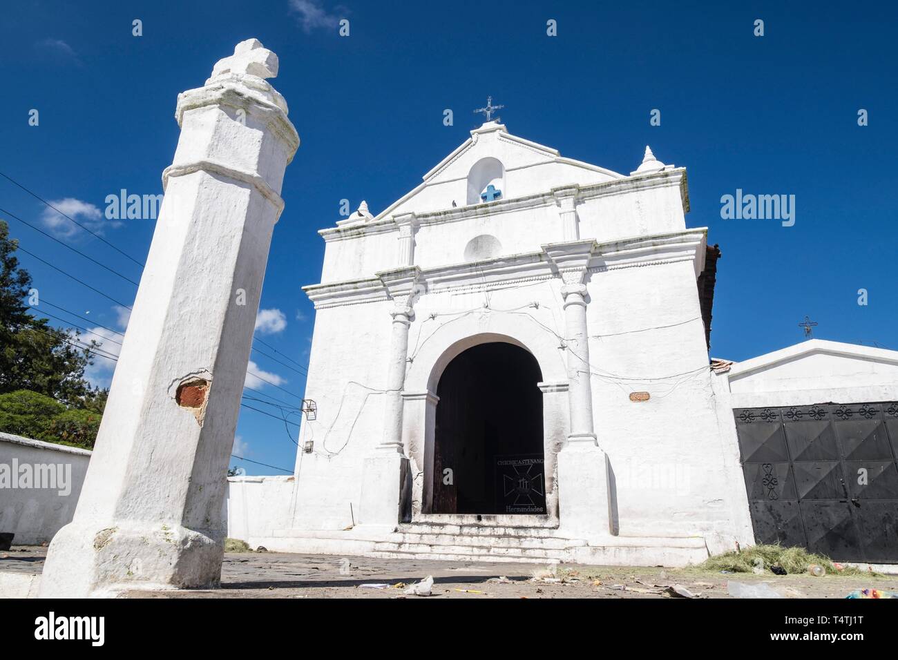 La Iglesia de la Capilla del Calvario del Señor Sepultado, Santo Tomás Chichicastenango, República de Guatemala, América centrale. Foto Stock