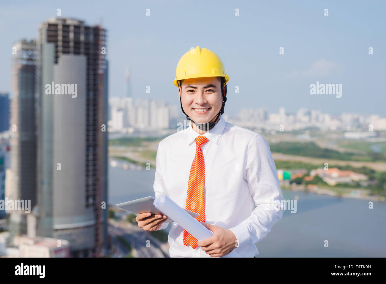 Lavoro maschio Costruzione ingegneria di progetto di occupazione Foto Stock