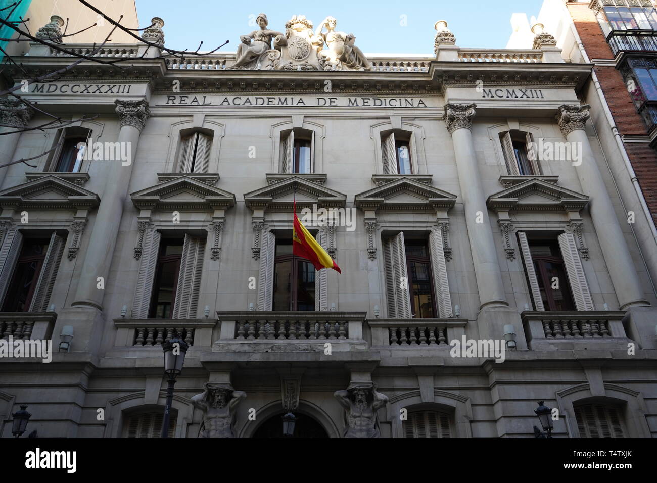 Accademia Reale di medicina, Madrid, Spagna Foto Stock