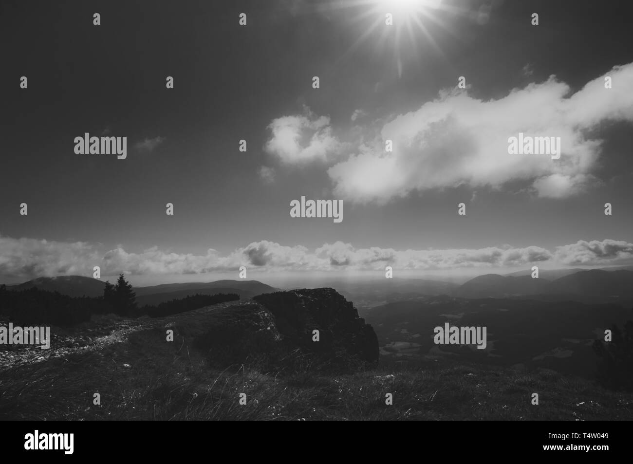 Escursioni a Rax nel Raxalpe Foto Stock