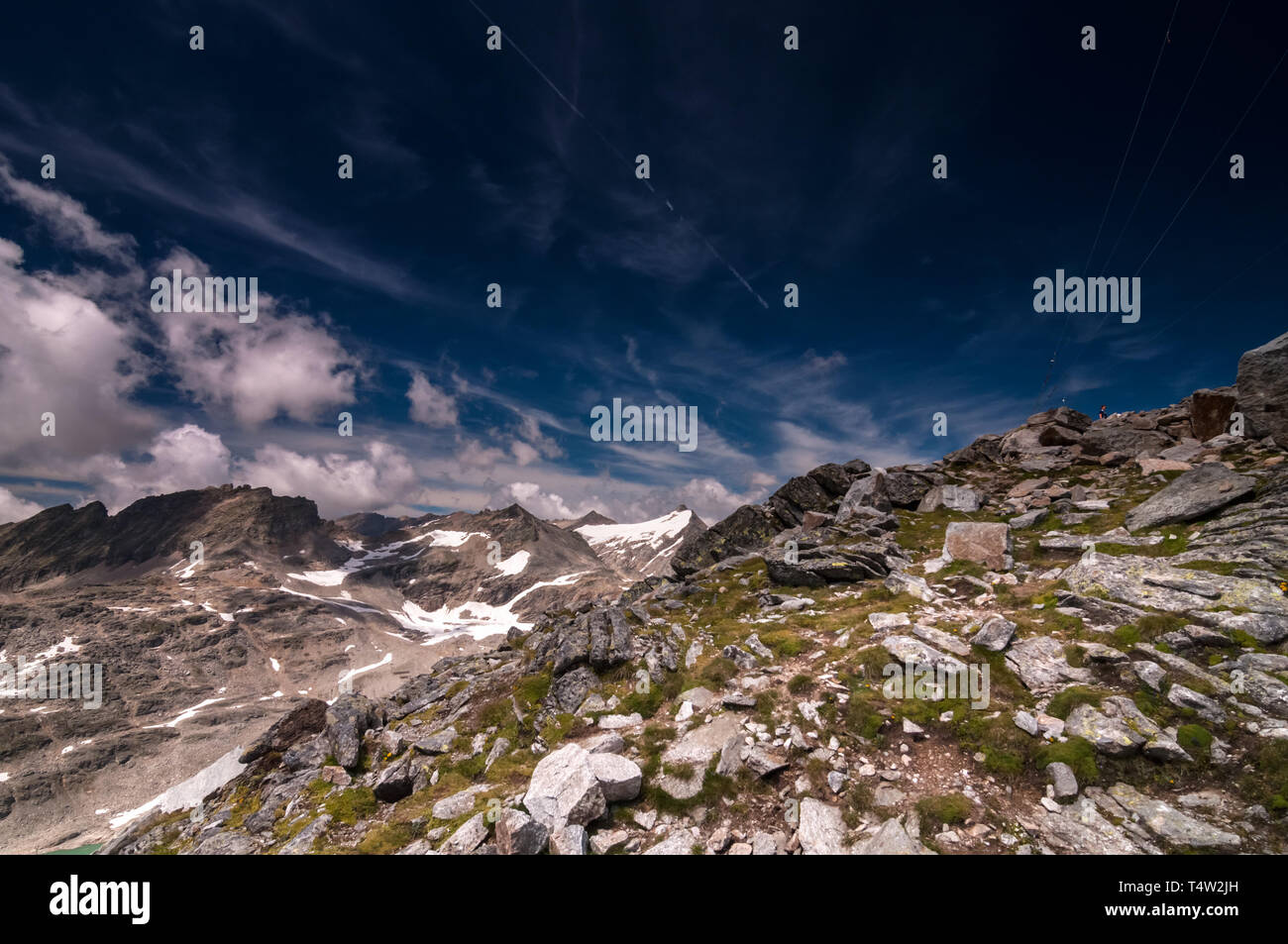 Escursioni a Mölltaler Gletscher (ghiacciaio Moelltal) Foto Stock