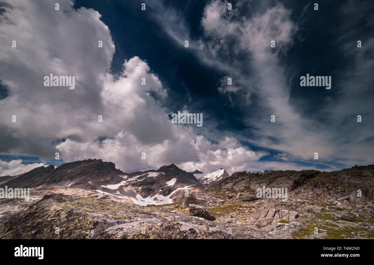 Escursioni a Mölltaler Gletscher (ghiacciaio Moelltal) Foto Stock