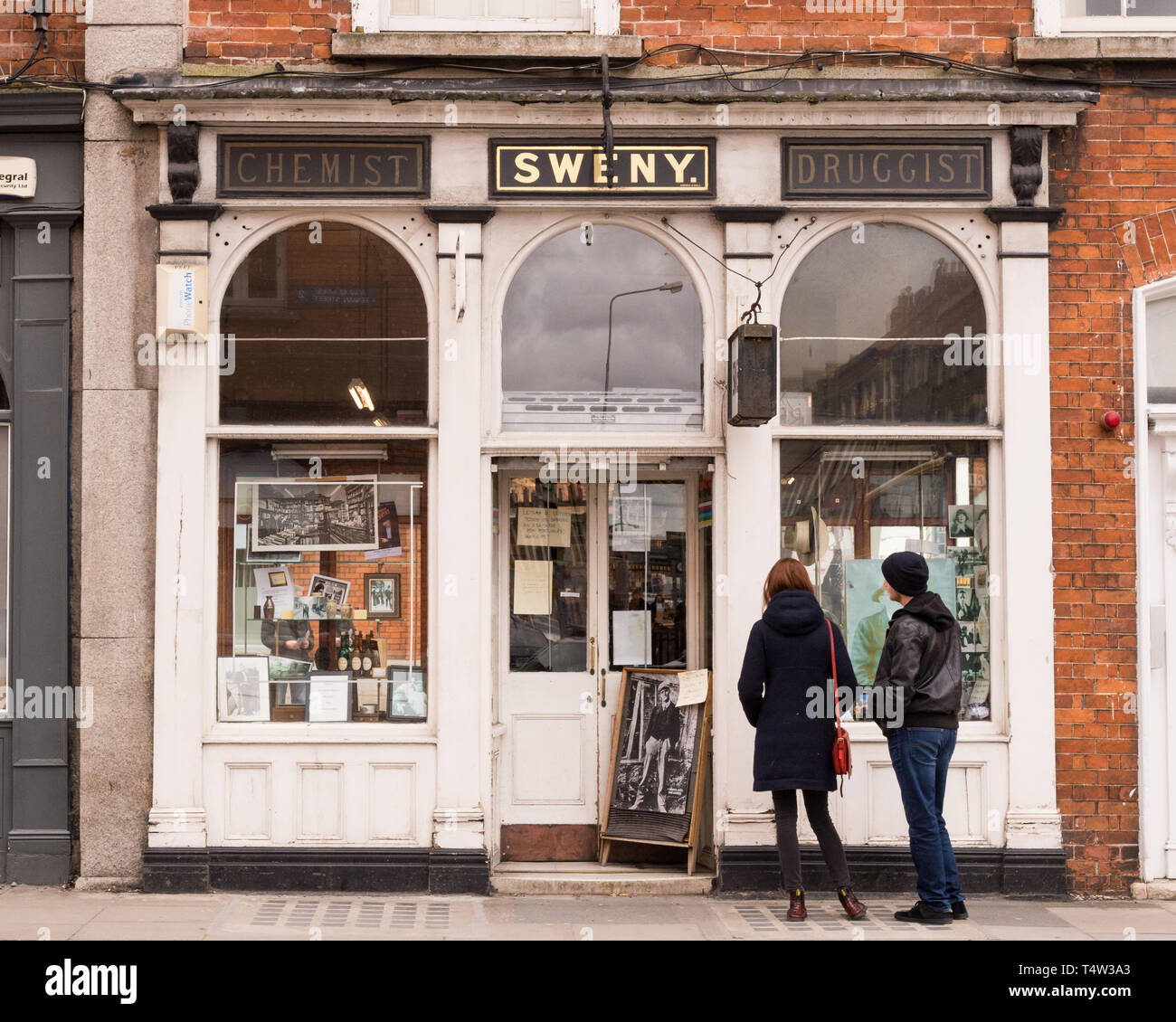 Sweny - la farmacia di Dublino - ora un museo - featured in James Joyce Ulisse Foto Stock