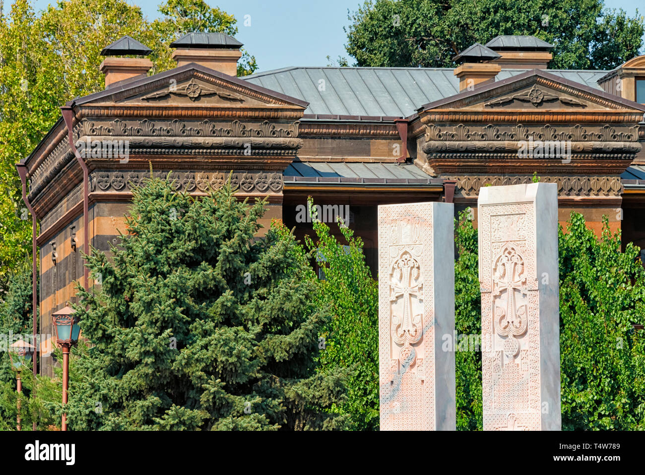 La Cattedrale di Etchmiadzin, sito Patrimonio Mondiale dell'UNESCO, Vagharshapat, Armavir Provincia, Armenia Foto Stock